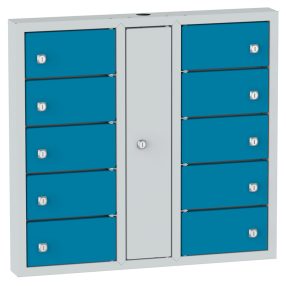   SBE_M10_A mobiltelefon töltőállomás (10 telefonnak, falra szerelhető)