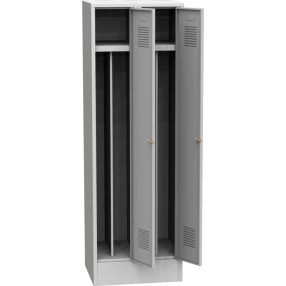   K2438 VM 2-ajtós öltözőszekrény, lábazattal, belső elválasztó fallal (SAS_32_T)