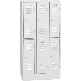   K2469/900 A 6-ajtós öltözőszekrény lábazattal (rövid ajtós, SHS_33_A)