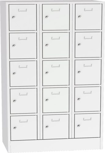 SBS_43_15 értékmegőrző/csomagmegőrző szekrény (15 rekesz, 40 cm széles)