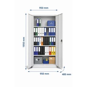 KSPS 01 A lemezszekrény 4 db polccal