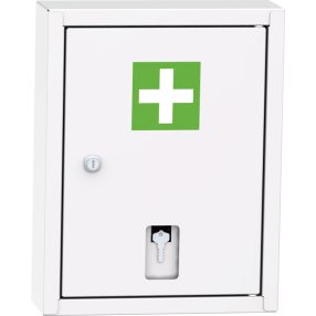 LEK 01 B fali gyógyszerszekrény vészkulcs tartóval