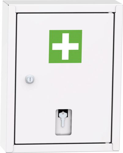 LEK 01 B fali gyógyszerszekrény vészkulcs tartóval