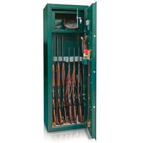   DIANA-7 minősített fegyverszekrény 7 puskának, kulcsos zárral