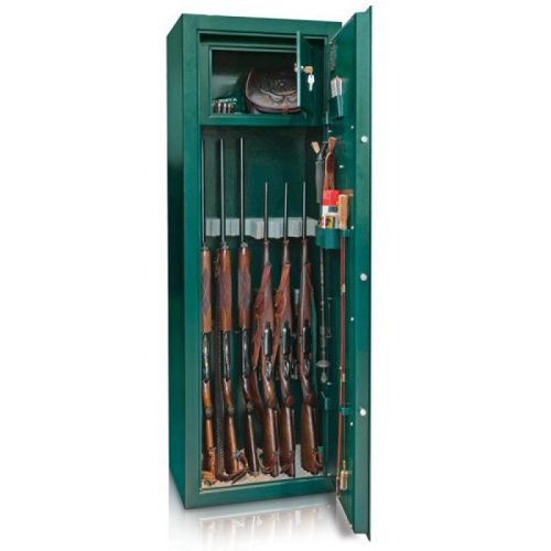 DIANA-7 minősített fegyverszekrény 7 puskának, kulcsos zárral