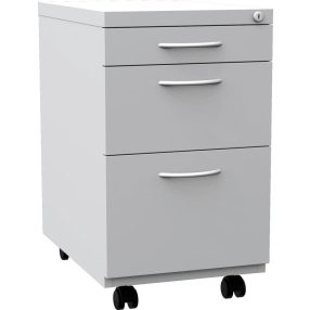   K2404 3 fiókos görgős konténer eltérő fiókokkal, függőmappához is (KNT_01_A)
