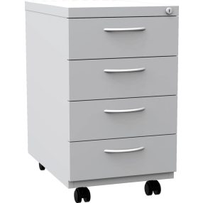   K2406 4 fiókos görgős konténer egyforma fiókokkal (KNT_01_C)