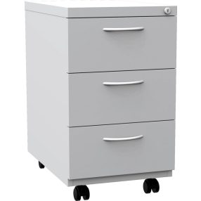   K2407 3 fiókos görgős konténer egyforma fiókokkal (KNT_01_D)