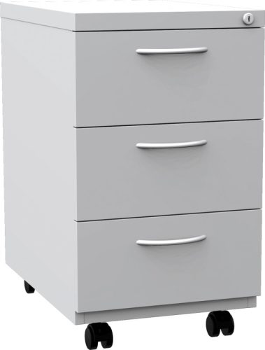 K2407 3 fiókos görgős konténer egyforma fiókokkal (KNT_01_D)