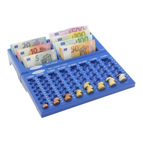   CONCEPT-NOTES bankjegyrekesz érmetartó tálcával EURO-hoz (kék)