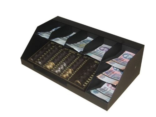 BET-7 bankjegy- és érmetartó rekesz pénztárfiókba