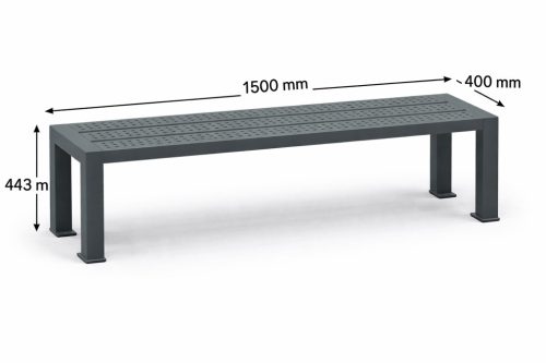LAV_15_0008_DB kültéri acél pad (3 személyes, 150 cm)