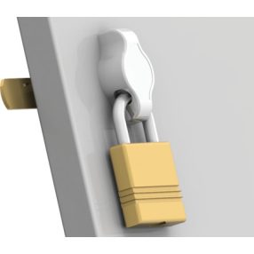   Forgóreteszes lakatfül lakat nélkül (lakatszemes zár, BURG)