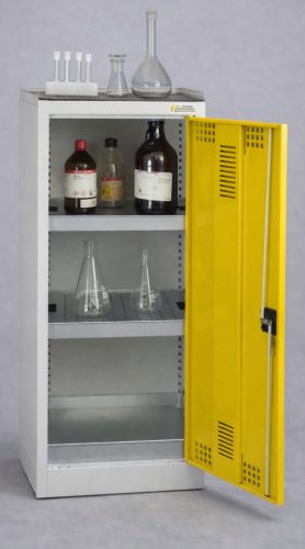 SCH 05 B vegyszer tároló szekrény 2 polccal, kifolyásgátlókkal