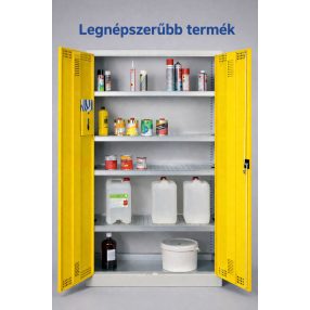   SCH 01A vegyszer tároló szekrény 4 polccal, kifolyásgátlókkal