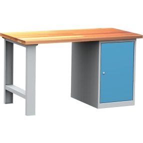   DPS_104 ipari munkapad (1500 mm széles, egyajtós szekrénnyel)