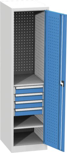 SPD 13 D szerszámtároló szekrény 2 db polccal és 4 db fiókkal