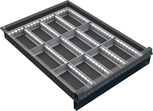VND DPK 11C fiók osztó (12 részre, 60-120 mm magas fiókokhoz)
