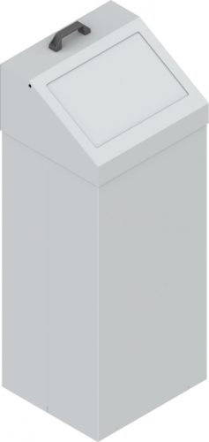 KOS-1266 csapófedeles fém szemetes kuka (100 l)