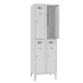   Sms 322 n rövidajtós iskolai öltözőszekrény (4 ajtó, lábakon álló)