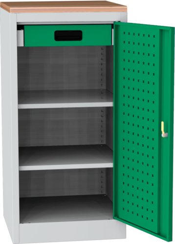 NAR_01_BS szerszámtároló szekrény, 2 db polc, 1 fiók