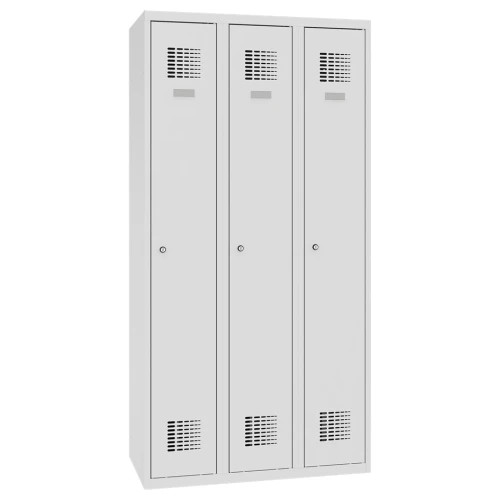 Sum 330 W hosszúajtós öltözőszekrény (3 ajtós, lábazaton álló)