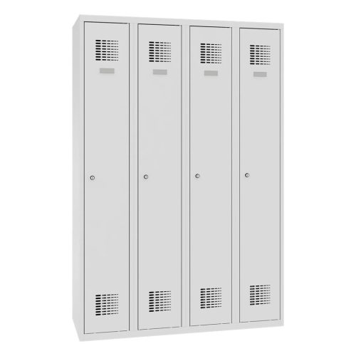 Sum 340 W hosszúajtós öltözőszekrény (4 ajtós, lábazaton álló)