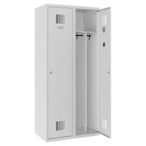   Sum 420 W hosszúajtós öltözőszekrény (2 ajtós, lábazaton álló, osztott