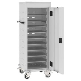   WNL 110 laptop/tablet tároló kocsi (fémszekrény 10 gépnek, töltővel)