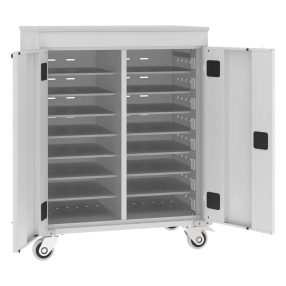   WNL 208 laptop/tablet tároló kocsi (fémszekrény 16 gépnek, töltővel)