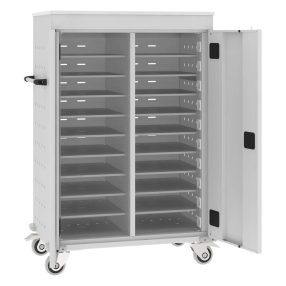  WNL 210 laptop/tablet tároló kocsi (fémszekrény 20 gépnek, töltővel)