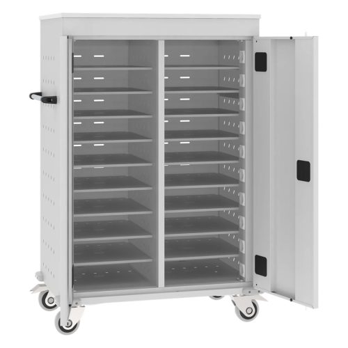 WNL 210 laptop/tablet tároló kocsi (fémszekrény 20 gépnek, töltővel)