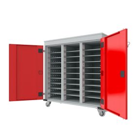   WNL 310 laptop/tablet tároló  kocsi (fémszekrény 30 gépnek, töltővel)