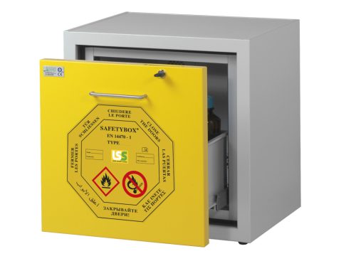 SAFETYBOX® AC 600/50 CM D tűzálló vegyszerszekrény (gyúlékony anyag tároló, 15 l, 90 perc)