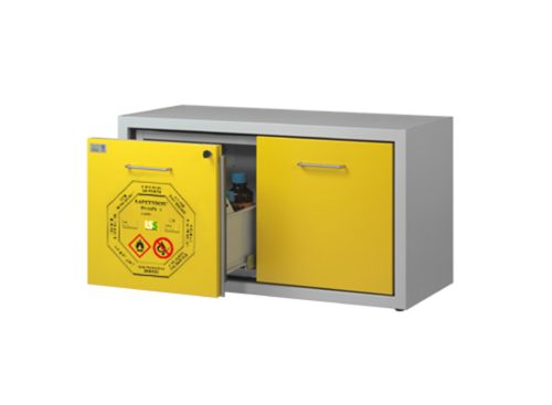 SAFETYBOX® AC 1200/50 CM DD tűzálló vegyszerszekrény (gyúlékony anyag tároló, 30 l, 90 perc)