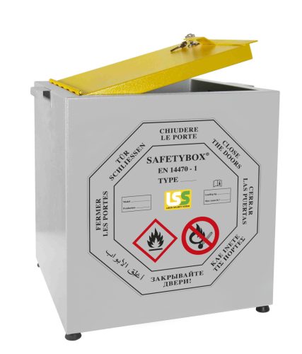 SAFETYBOX® MINIBOX tűzálló vegyszerszekrény (gyúlékony anyag tároló, 4x2,5 l, 30 perc)