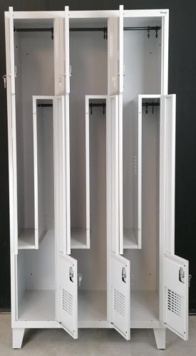 Sul 33 Wn "Z" ajtós öltözőszekrény (6 ajtós, lábon álló)