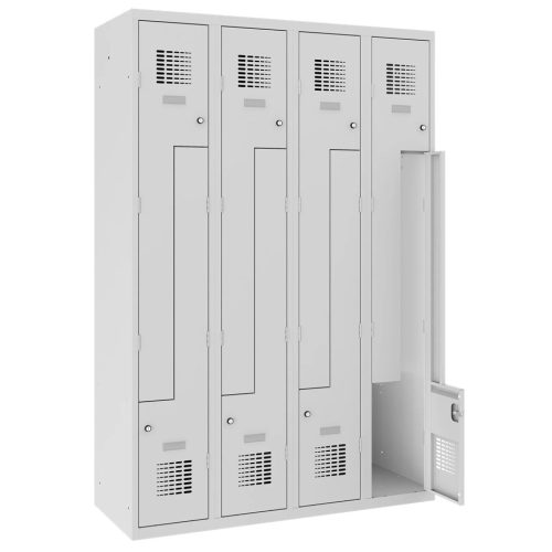 Sul 34 W "Z" ajtós öltözőszekrény (8 ajtós, lábazaton)