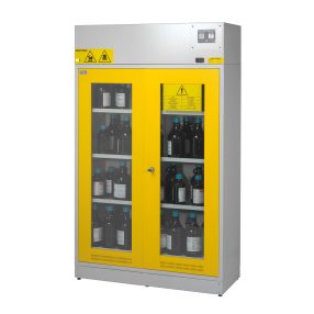   SAFETYBOX® AAW 120 NEW biztonsági vegyszerszekrény savak, lúgok részére (160 liter, üvegezett ajtó)