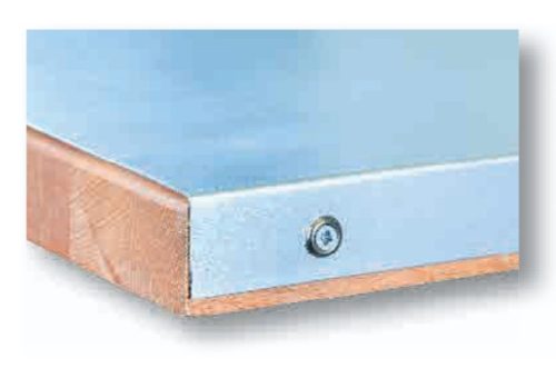 DPS_01_BS25_01 olajkezelt bükk munkalap horganyzott acél felülettel (26x1500x750 mm)