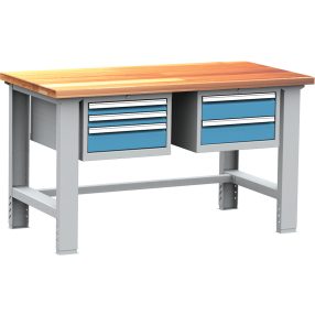 DPS_108 ipari munkapad fiókokkal (1500 mm, 5 fiók)