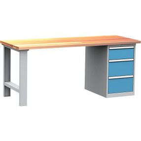   DPS_202 ipari munkapad fiókos szekrénnyel (2000 mm, 3 fiók)