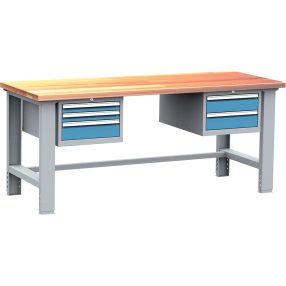 DPS_208 ipari munkapad fiókokkal (2000 mm, 5 fiók)