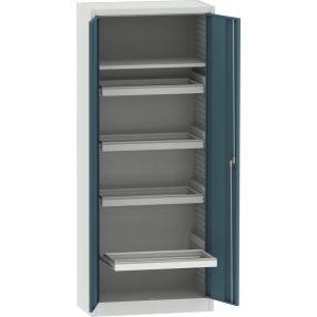   SPS_02_A_R kombinált irattároló szekrény (1 polc, 4 függőmappa keret)