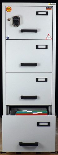 FC 4E-NN tűzálló függőmappa tároló szekrény (4 fiók, 60 perc, el. zár)