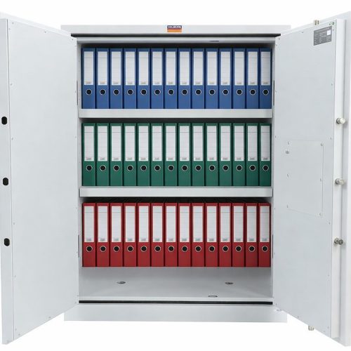 BM 1220 EL tűzálló iratszekrény (30 perc, S2 minősítés, 2 polc, Elektr. zár)
