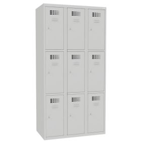   Sus 333 W értékmegőrző/csomagmegőrző szekrény (9 rekesz, lábazaton álló)