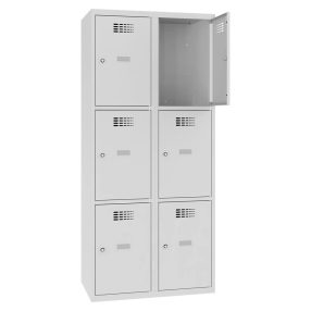   Sus 423 W értékmegőrző/csomagmegőrző szekrény (6 rekesz,lábazaton álló)