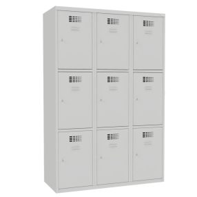   Sus 433 W értékmegőrző/csomagmegőrző szekrény (9 rekesz,lábazaton álló)