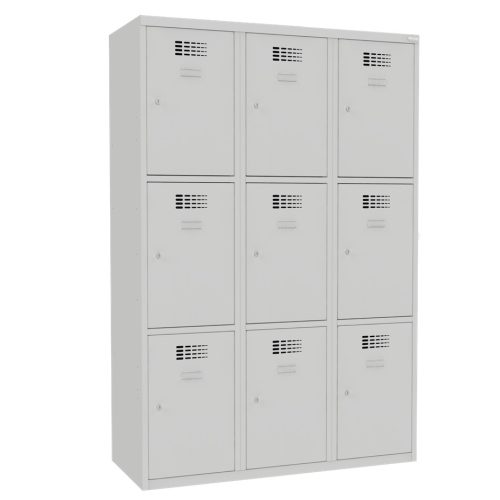 Sus 433 W értékmegőrző/csomagmegőrző szekrény (9 rekesz,lábazaton álló)